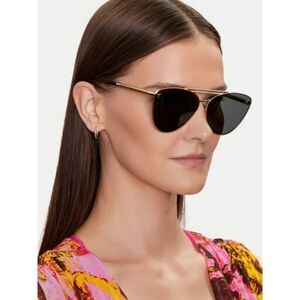 NEW Versace VE2267 100287 Gold Dark Gradient Pilot Unisex Sunglasses VE 2267